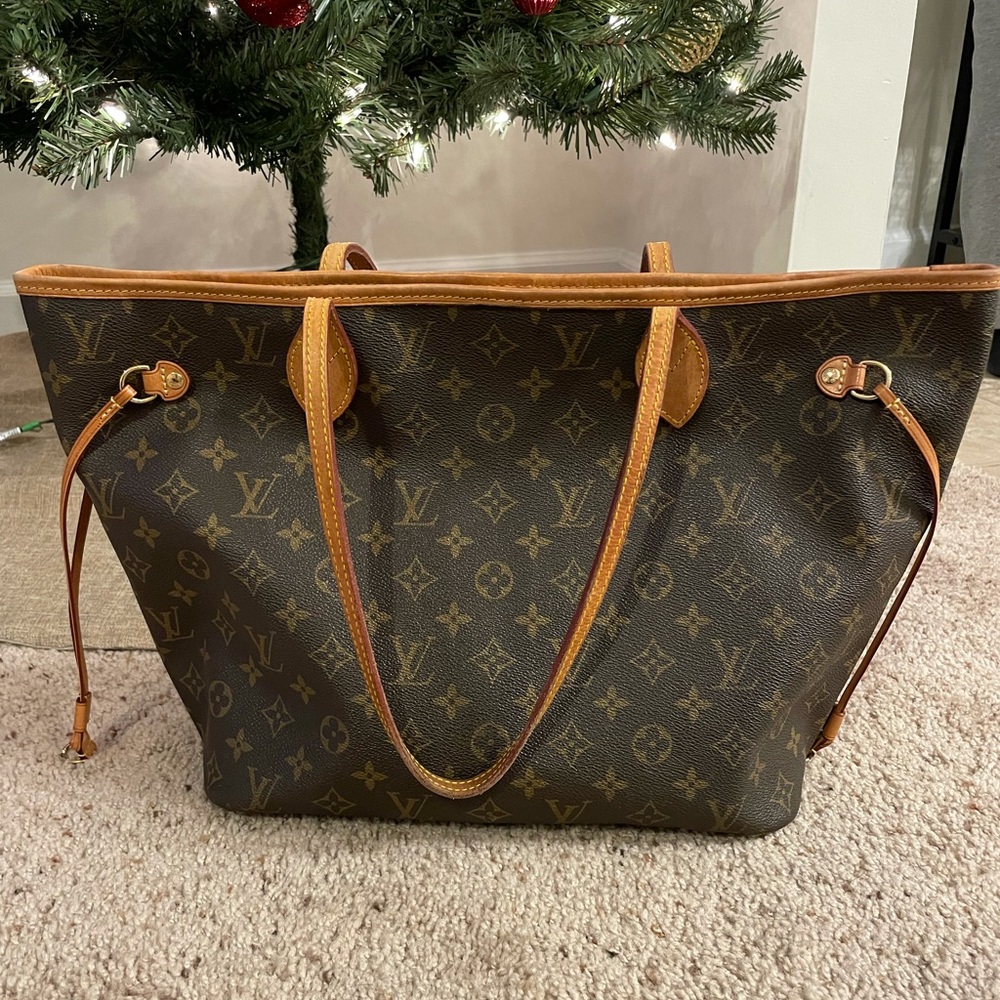 LOUIS VUITTON NEVERFULL MM MONOGRAM BEIGE